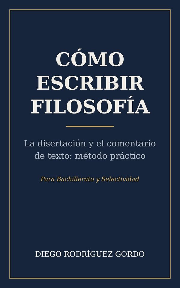 Portada de «Cómo escribir filosofía»